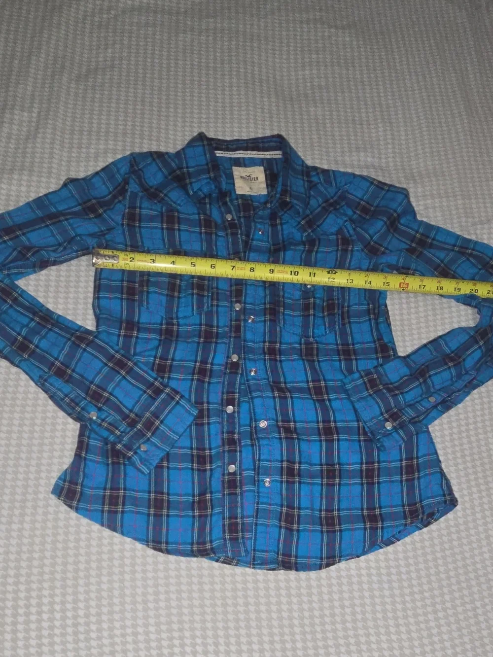 Abercrombie Kids Blue Plaid Button-Up Shirt